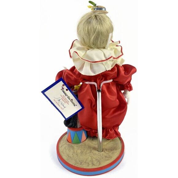 Tommy the Clown Porcelain Doll McClelland Children's Circus Reco Knowles 10" - Picture 4 of 10